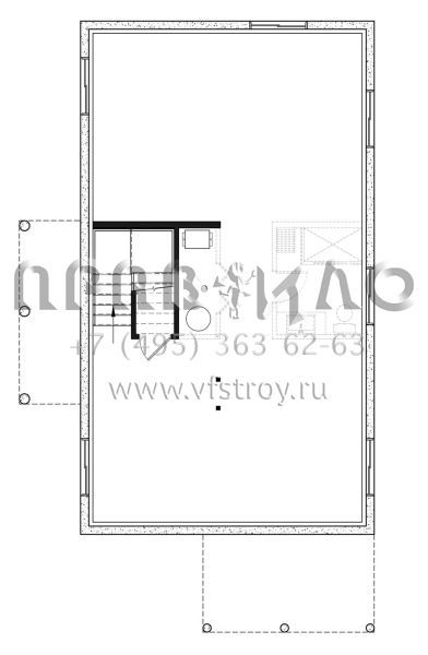 Проект двухэтажного дома без гаража в современном стиле S5-140 (034-01275)
