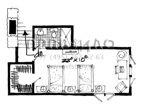 Проект двухэтажного дома без гаража в стиле Ранчо S5-174 (1907-00013)
