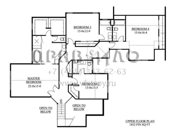 Проект двухэтажного дома с гаражом на три и более машин в современном стиле S5-528 (5631-00054)