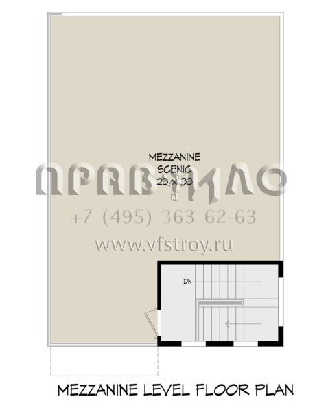 Проект трехэтажного дома с гаражом на две машины и эксплуатируемой крышей S5-187 (940-00592)