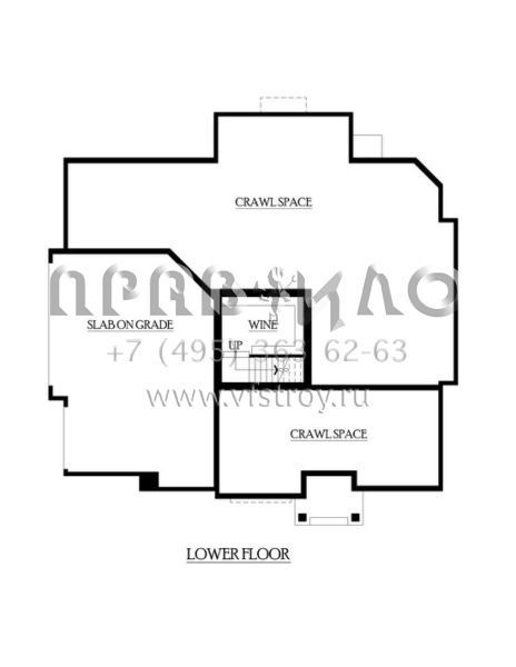 Проект двухэтажного дома с гаражом на три машины S5-347 (341-00134)