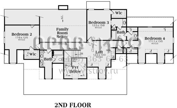 Проект двухэтажного дома с гаражом на две машины в классическом стиле S5-342 (009-00065)