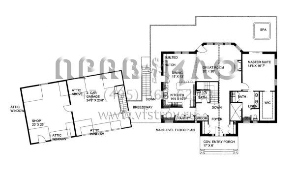 Проект одноэтажного дома с гаражом на две машины в стиле Шале S5-342 (039-00137)