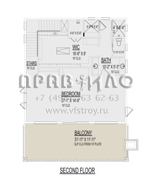 Проект двухэтажного дома без гаража в современном стиле S5-200 (9300-00090)