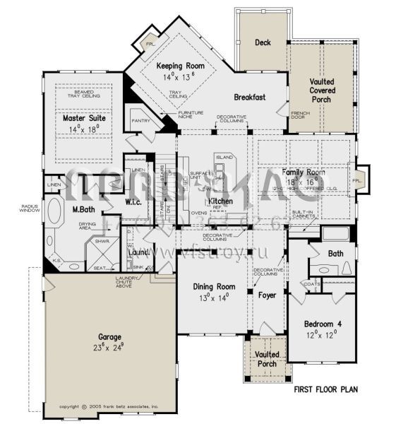Проект двухэтажного дома с гаражом на две машины в английском стиле S5-290 (8594-00177)