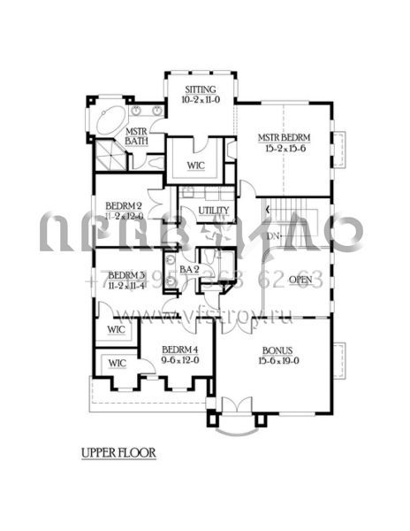 Проект двухэтажного дома с гаражом на три и более машин в американском стиле S5-345 (341-00156)