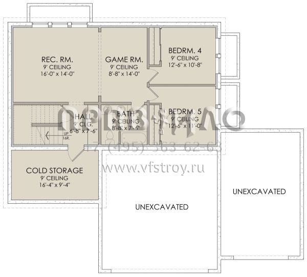 Проект двухэтажного дома с гаражом на три и более машин в современном стиле S5-228 (6422-00017)