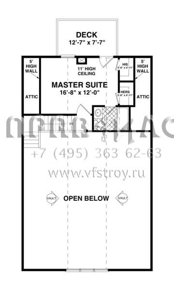 Проект двухэтажного дома с гаражом на две машины в стиле Ранчо S5-148 (036-00185)