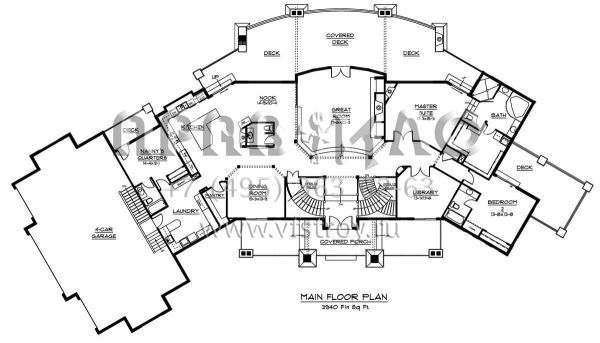 Проект двухэтажного дома с гаражом на три и более машин в современном стиле S5-688 (5631-00001)