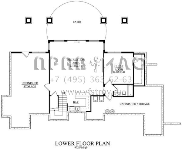 Проект двухэтажного дома с гаражом на две машины в стиле Шале S5-283 (5631-00055)