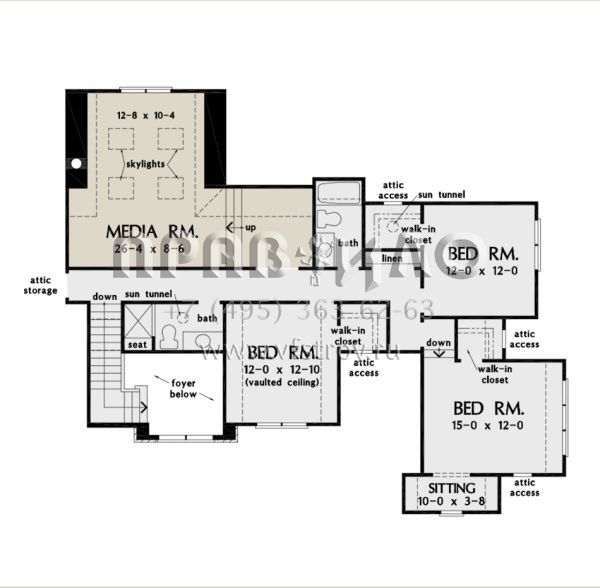Проект двухэтажного дома с гаражом на две машины в американском стиле S5-269 (2865-00132)