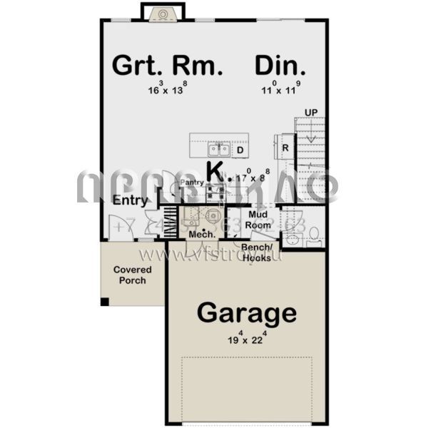 Проект двухэтажного дома с гаражом на две машины в современном стиле S5-148 (963-00745)