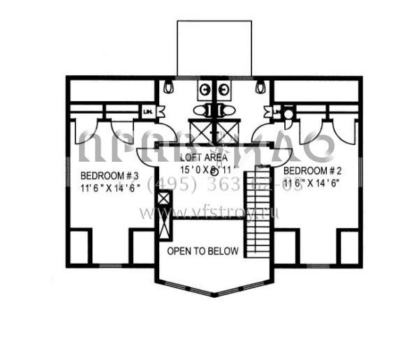 Проект двухэтажного дома с гаражом на одну машину в скандинавском стиле S5-238 (039-00520)