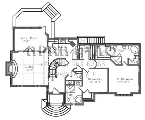 Проект двухэтажного дома с гаражом на две машины в английском стиле S5-204 (6819-00032)