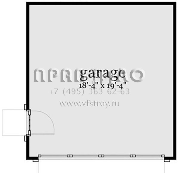 Проект двухэтажного дома с гаражом на две машины в стиле Ранчо S5-193 (028-00112)