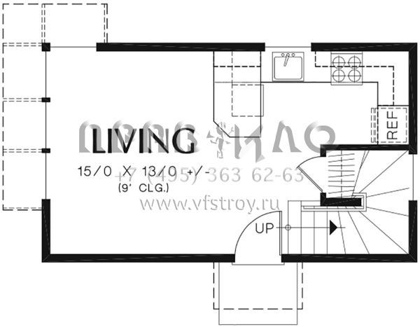 Проект трехэтажного дома без гаража в современном стиле S5-68 (2559-00759)