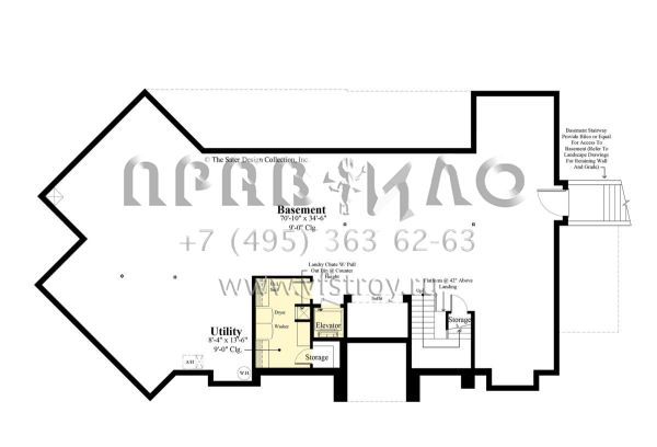 Проект трехэтажного дома с гаражом на три и более машин в современном стиле S5-424 (8436-00015)