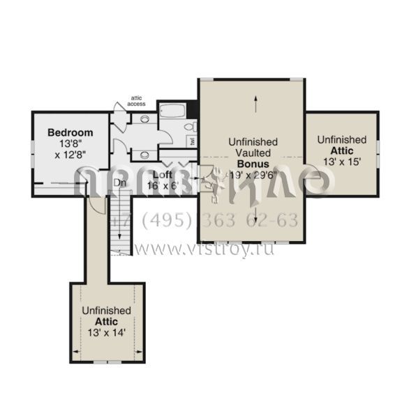 Проект двухэтажного дома с гаражом на две машины в американском стиле S5-279 (035-01073)