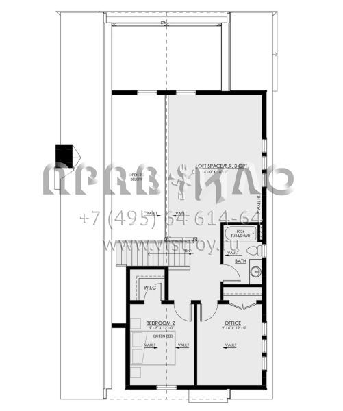Проект двухэтажного дома без гаража в современном стиле S5-178 (8937-00021)