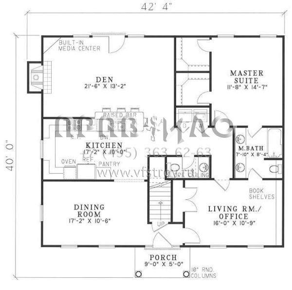 Проект двухэтажного дома без гаража в современном стиле S5-190 (110-00073)