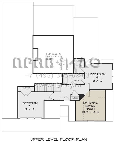 Проект двухэтажного дома с гаражом на две машины в американском стиле S5-220 (6082-00158)