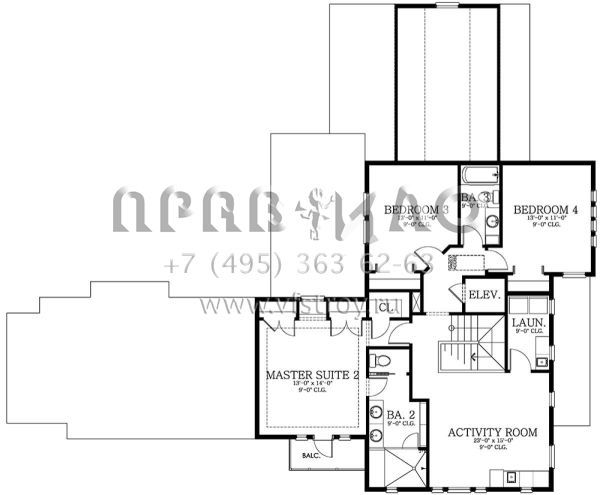 Проект двухэтажного дома с гаражом на две машины в современном стиле S5-296 (3978-00039)