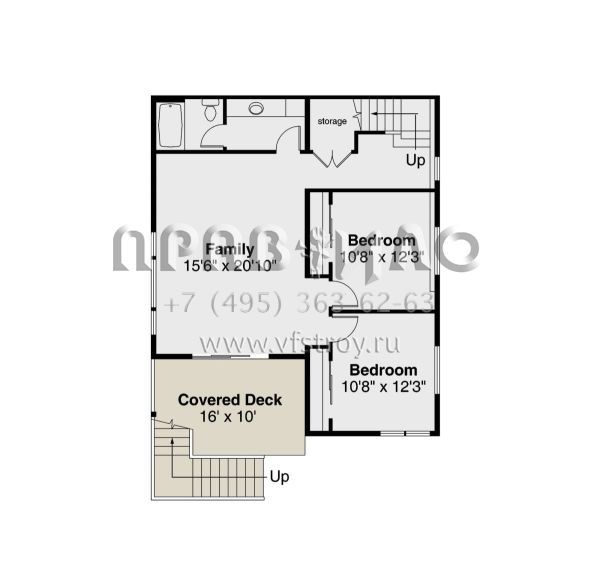 Проект одноэтажного дома с гаражом на две машины в современном стиле S5-193 (035-01011)