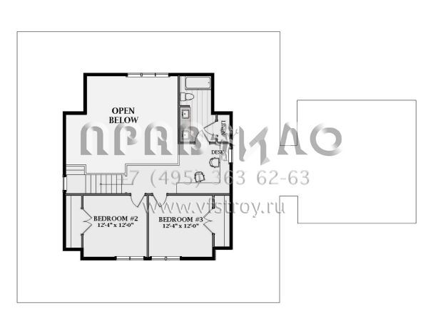 Проект двухэтажного дома с гаражом на две машины в современном стиле S5-228 (6849-00111)