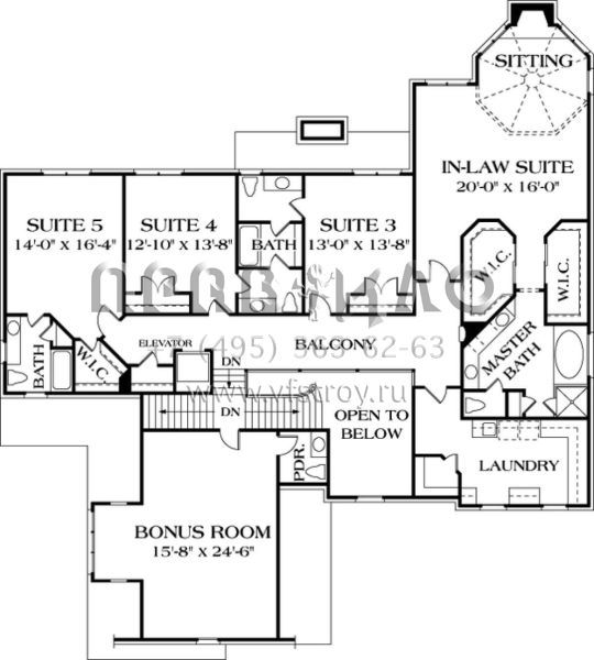 Проект двухэтажного дома с гаражом на три и более машин в современном стиле S5-601 (3323-00496)