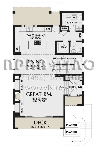 Проект двухэтажного дома с гаражом на две машины в современном стиле S5-232 (2559-00833)