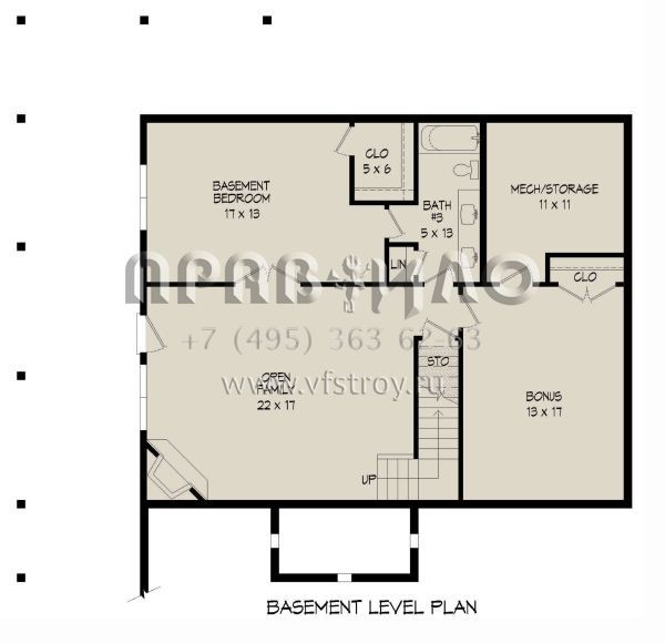 Проект двухэтажного дома без гаража в стиле Шале S5-171 (940-00515)