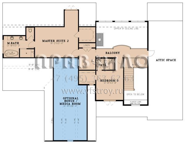 Проект двухэтажного дома с гаражом на три и более машин в американском стиле S5-416 (8318-00240)