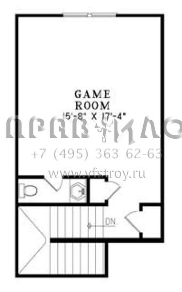 Проект двухэтажного дома с гаражом на две машины в стиле Ранчо S5-245 (110-00044)