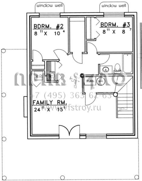 Проект двухэтажного дома без гаража в русском стиле S5-191 (039-00040)