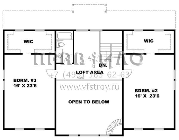 Проект двухэтажного дома с гаражом на две машины в скандинавском стиле S5-395 (039-00691)