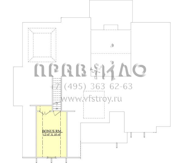 Проект двухэтажного дома с гаражом на две машины в американском стиле S5-240 (6939-00002)