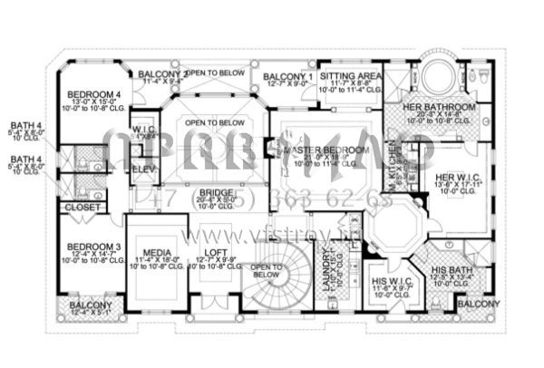 Проект двухэтажного дома с гаражом на три и более машин в современном стиле S5-558 (168-00080)