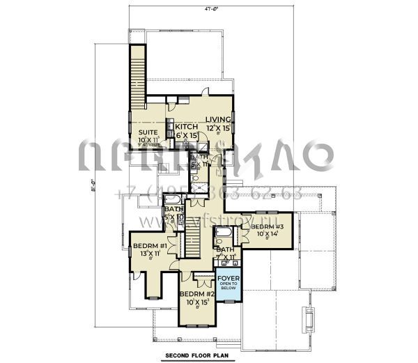 Проект двухэтажного дома с гаражом на три и более машин в современном стиле S5-331 (2464-00091)