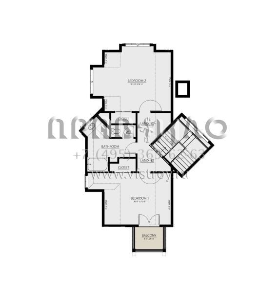 Проект двухэтажного дома с гаражом на одну машину в американском стиле S5-221 (8687-00007)