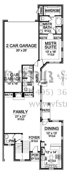 Проект двухэтажного дома с гаражом на три и более машин в английском стиле S5-275 (5445-00046)