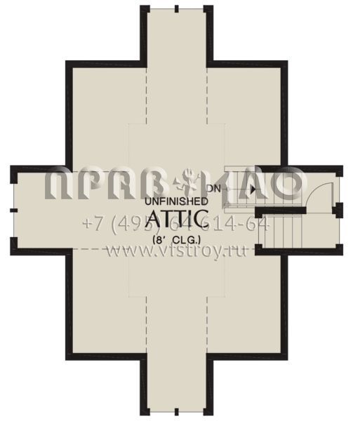Проект двухэтажного дома без гаража в американском стиле S5-212 (2559-00870)