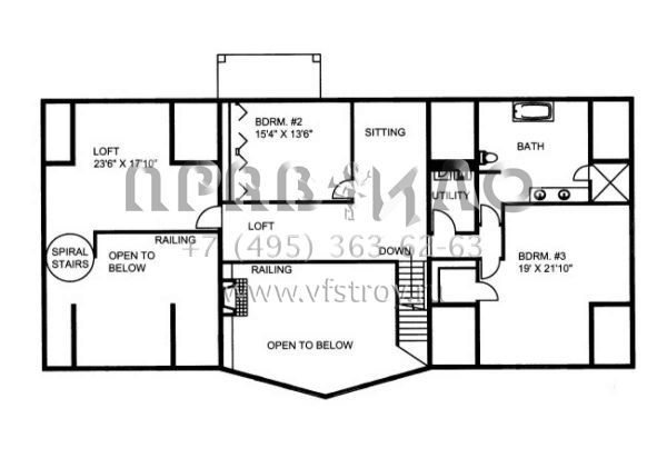 Проект двухэтажного дома с гаражом на три и более машин в скандинавском стиле S5-548 (039-00547)