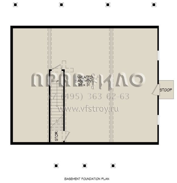 Проект одноэтажного дома без гаража в современном стиле S5-119 (940-00827)