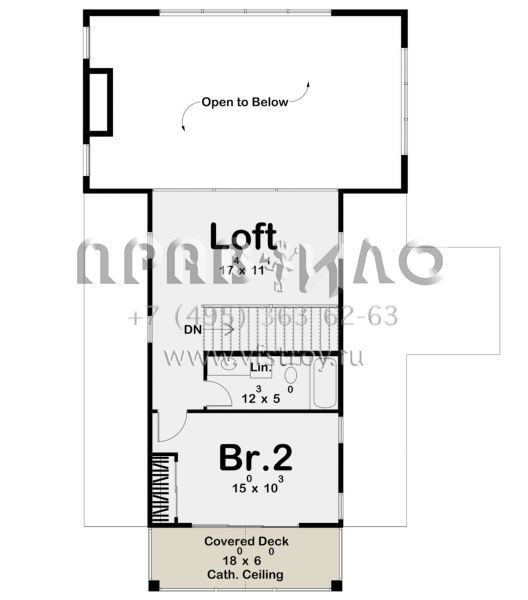 Проект двухэтажного дома без гаража в стиле БарнХаус S5-187 (963-00817)