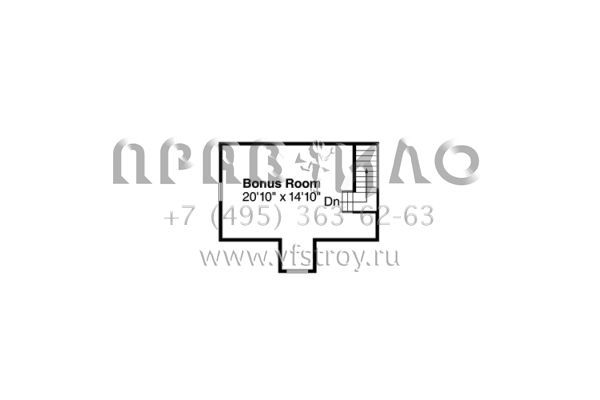 Проект одноэтажного дома с гаражом на две машины в американском стиле S5-198 (035-00738)