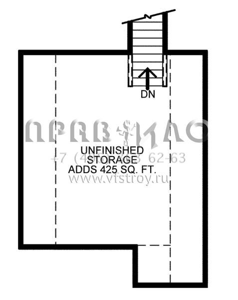 Проект одноэтажного дома с гаражом на три и более машин в американском стиле S5-194 (402-01548)
