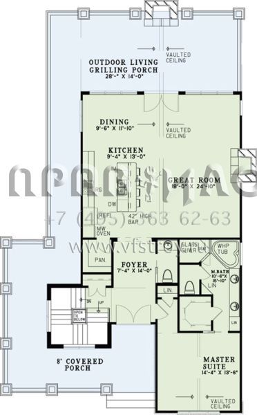 Проект двухэтажного дома без гаража в стиле Шале S5-283 (110-01024)