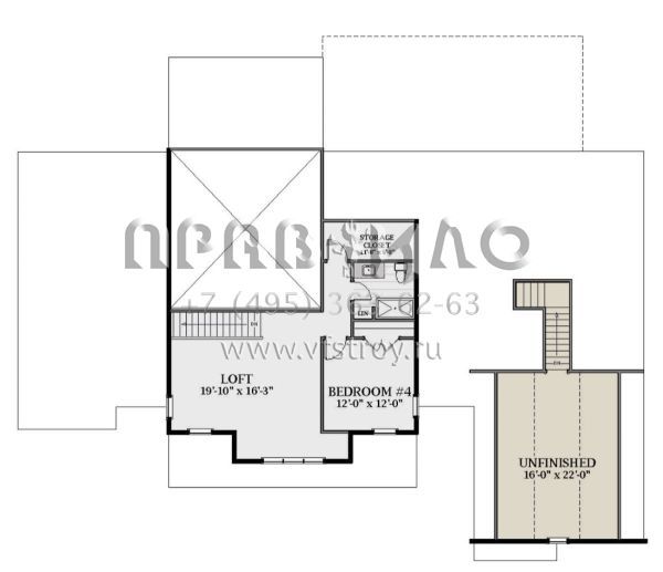 Проект двухэтажного дома с гаражом на две машины в современном стиле S5-337 (6849-00118)