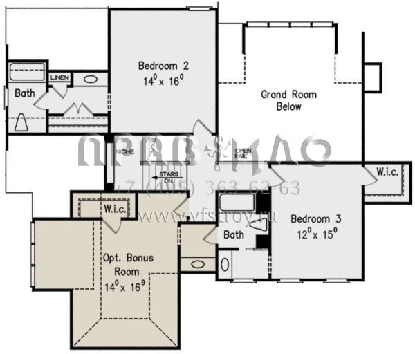Проект двухэтажного дома с гаражом на две машины в стиле Ранчо S5-317 (8594-00238)