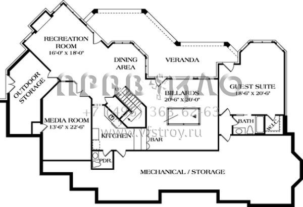 Проект двухэтажного дома с гаражом на три и более машин в современном стиле S5-600 (3323-00453)